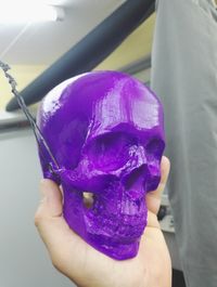 Skull mit Lila Airbrush